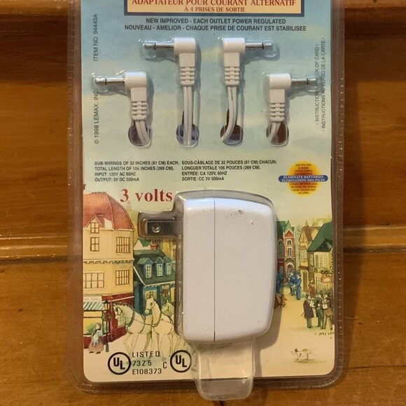 Lemax Village Collection Genuine 3V AC Power Adaptor - Picture 2 of 4